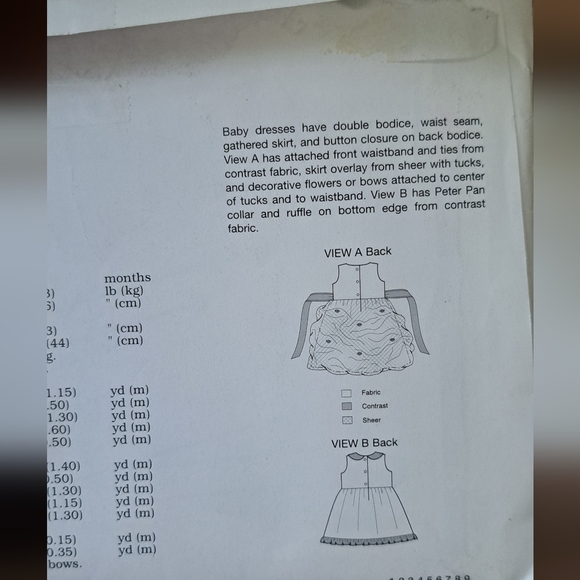 Beautiful Kwik Sew Pattern For  6-24 Mo. Girl  3528. Cut/All peices here - Picture 3 of 4